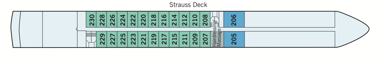 Amadeus River Cruises Amadeus Rhapsody Deck Plans Strauss Deck.png